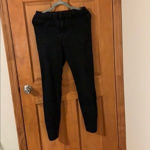 High Rise Black Jeans